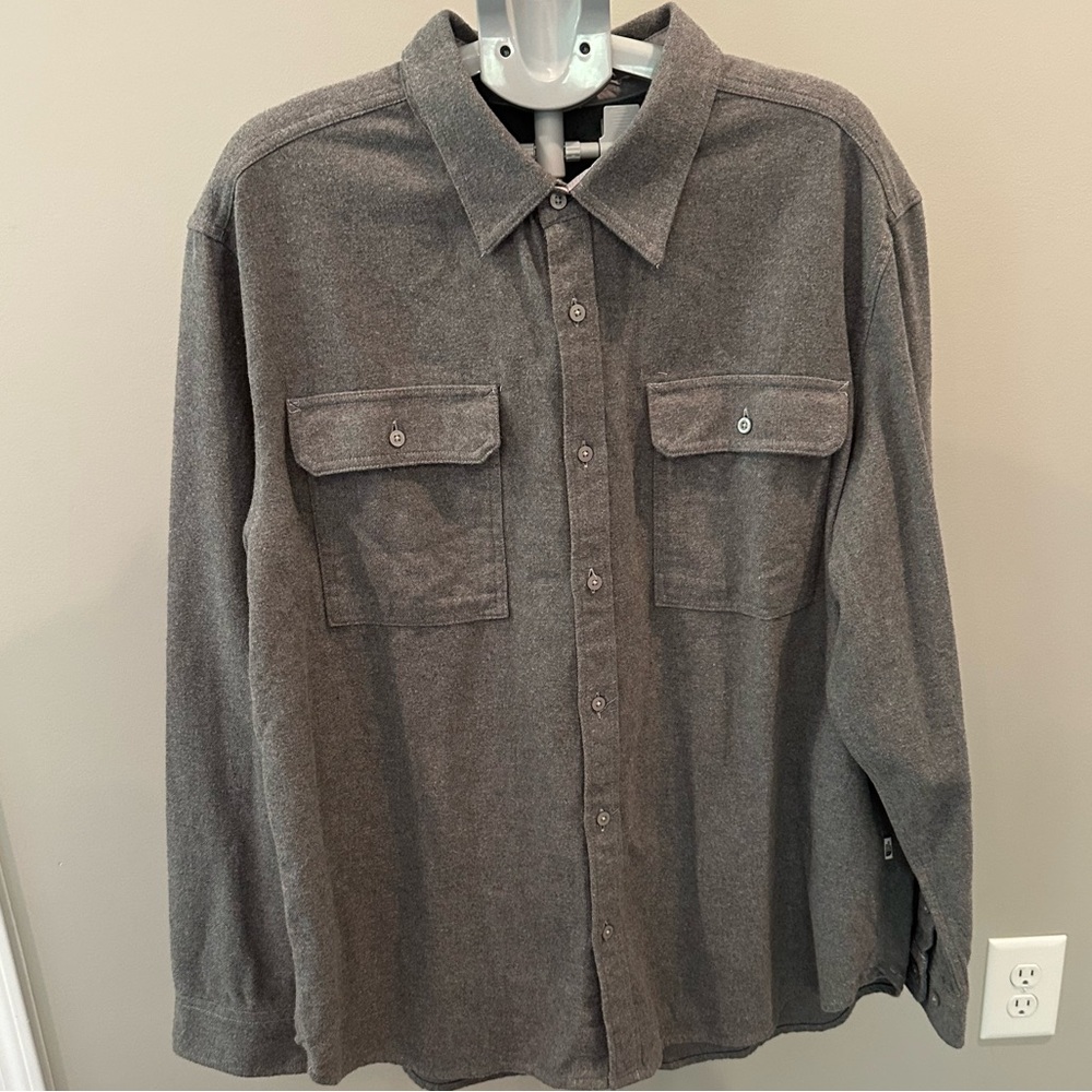 The North Face Arroyo Flannel Long Sleeve Button Up XXL Shirt Men's Gray NWT